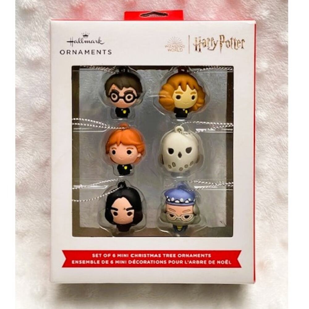 Hallmark  2024 Harry Potter Set of 6 Mini Tree Ornaments-NIB